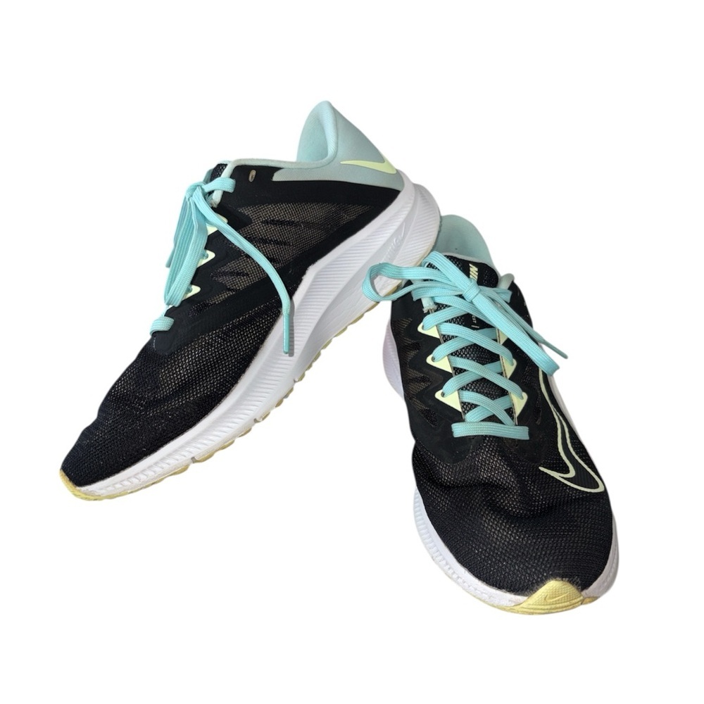 Nike Women’s Quest 3 Running Shoes Black/Barely Volt/Glacier Ice Size 8 - Picture 2 of 10